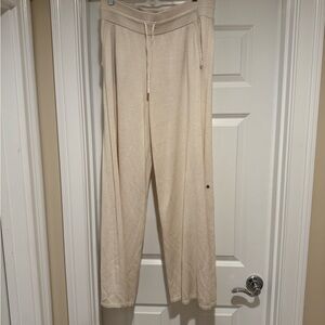 Lululemon Athletica Cream Wide Leg Pants